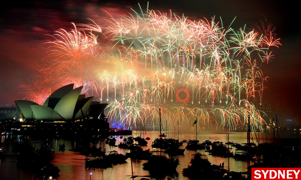 世界各地喜迎新年 煙花表演絢麗登場