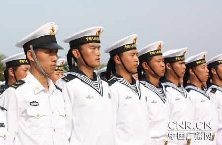 南海艦隊千余新兵接受檢閱