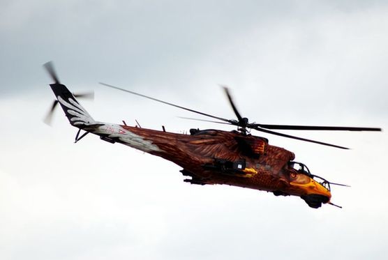 匈牙利空軍為米-24V攻擊直升機涂上雄鷹涂裝
