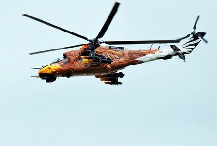 匈牙利空軍為米-24V攻擊直升機(jī)涂上雄鷹涂裝