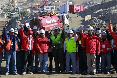 智利礦難救援井終打通 出井行動最早13日開始