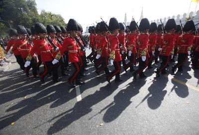 泰國(guó)曼谷慶祝國(guó)王83歲大壽 希拉里發(fā)來(lái)賀電