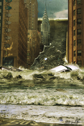 美藝術家繪制末日場景 殘酷詭異之美撼人心魄