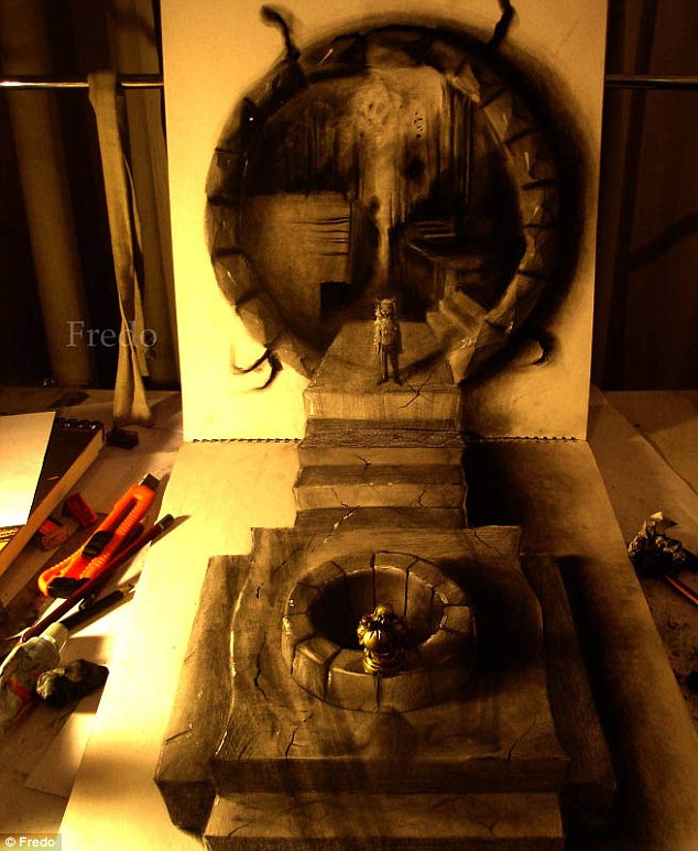 智利20歲藝術家手繪3D鉛筆畫 栩栩如生網上受熱捧