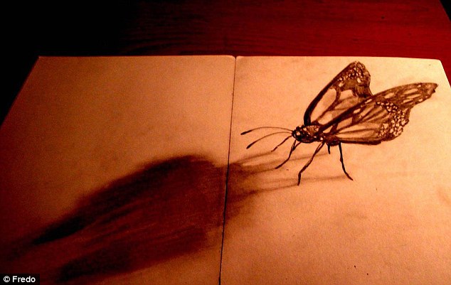 智利20歲藝術(shù)家手繪3D鉛筆畫(huà) 栩栩如生網(wǎng)上受熱捧