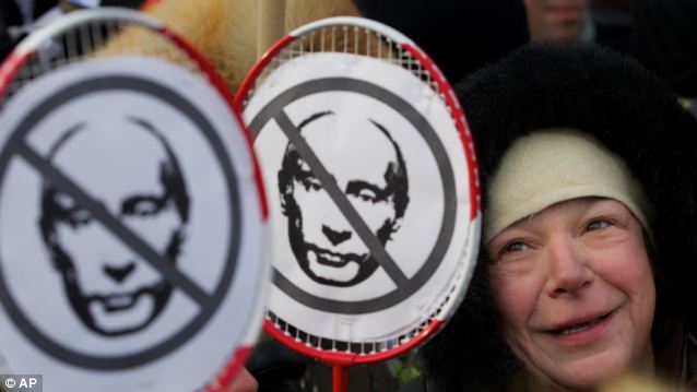 “親普派”嚴(yán)寒中對(duì)陣“反普派” 俄一天91次集會(huì)23萬人參與