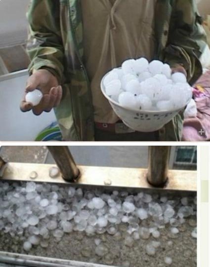 浙江多地遭遇冰雹 最大直徑超過2厘米