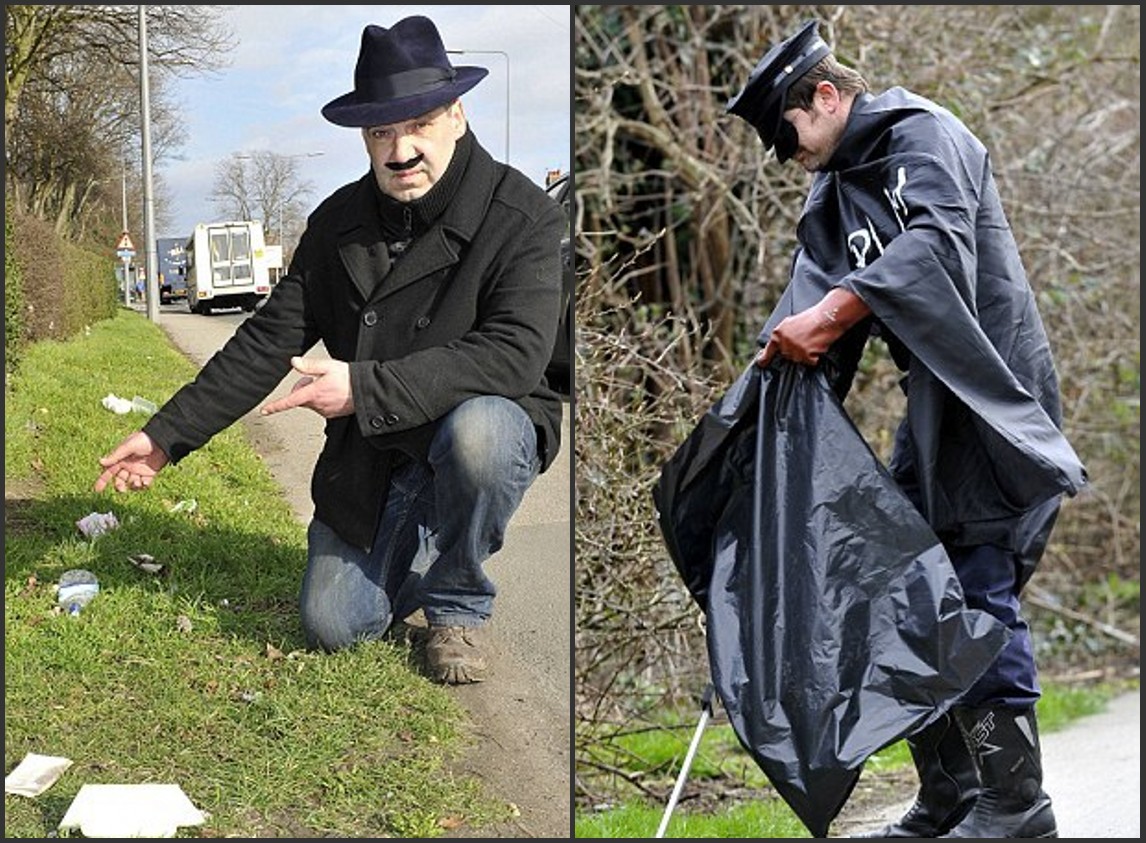 英小鎮驚現“垃圾魅影俠” 匿名清潔環境被贊真英雄