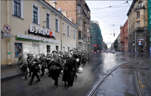 俄攝影師將歷史與現實合二為一 獨創回顧戰爭巧妙視角