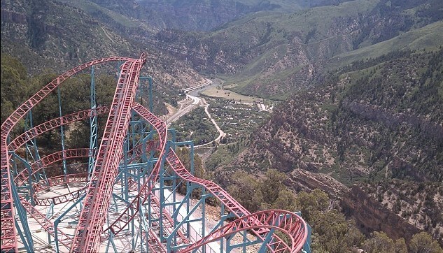 世界最高過山車落戶美國 海拔2100米懸崖體驗“扣人心弦”