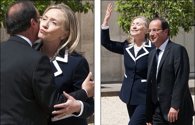 希拉里敦促對敘利亞動武 被指與奧朗德發展“關系特殊”