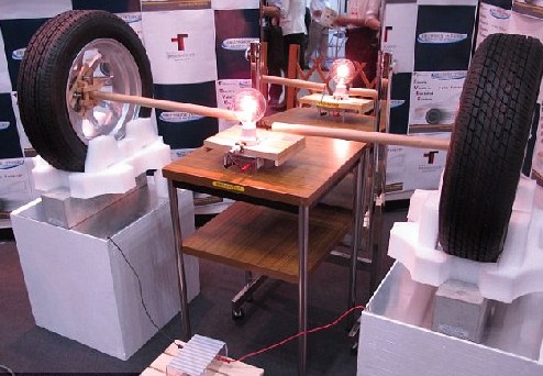 加油站要“退休”? 特制輪胎可在混凝土路面充電