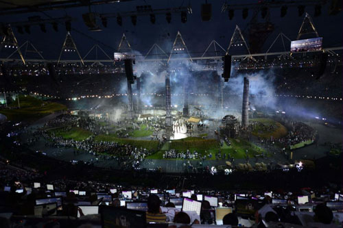 倫敦奧運會開幕式舉行