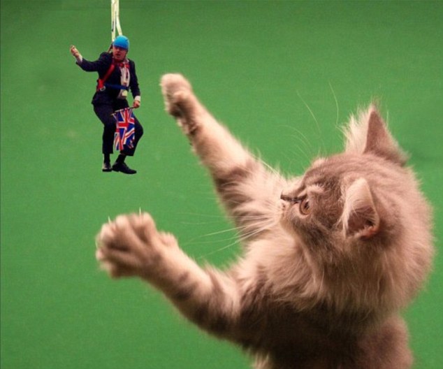 網上熱傳倫敦市長遭惡搞照片 上天入地無處不在