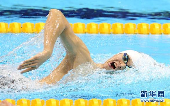 孫楊奪得男子1500米自由泳冠軍 破世界紀錄