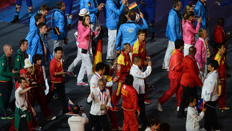 高清：倫敦奧運(yùn)會(huì)閉幕式在“倫敦碗”舉行