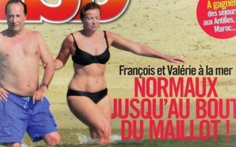 法國雜志登總統奧朗德女友泳照 被罰1500鎊(圖)