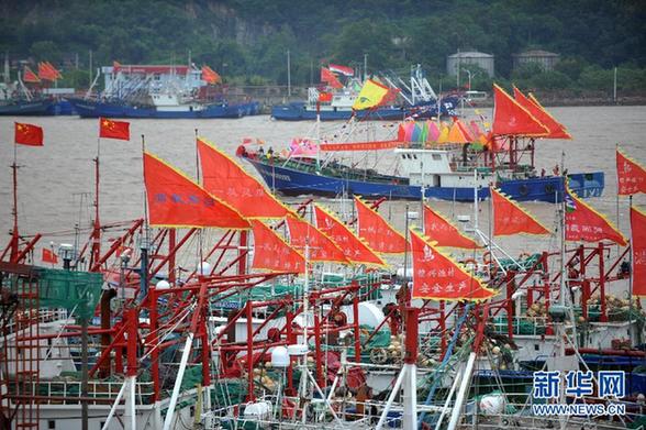 東海伏季休漁結束 浙江象山千艘漁船整裝待發