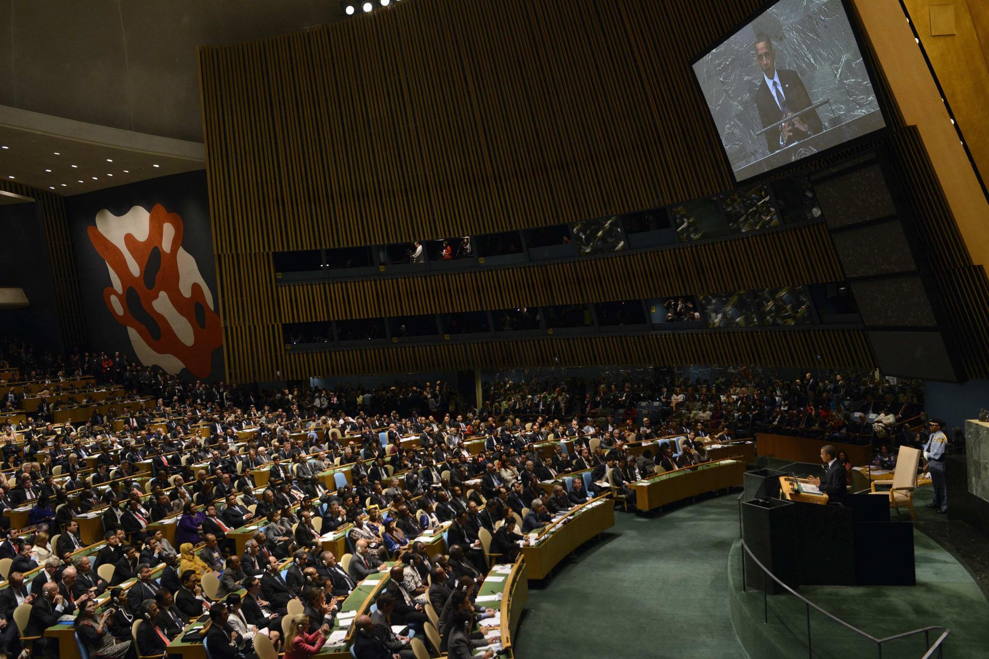 奧巴馬聯大回應反美浪潮 呼吁阿薩德下臺誓阻伊朗發展核武