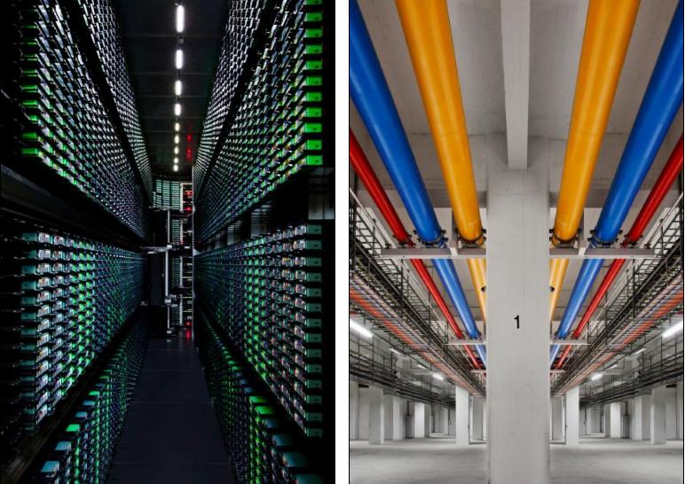 谷歌首次向公眾展示8大主要數據中心 面積巨大似迷宮