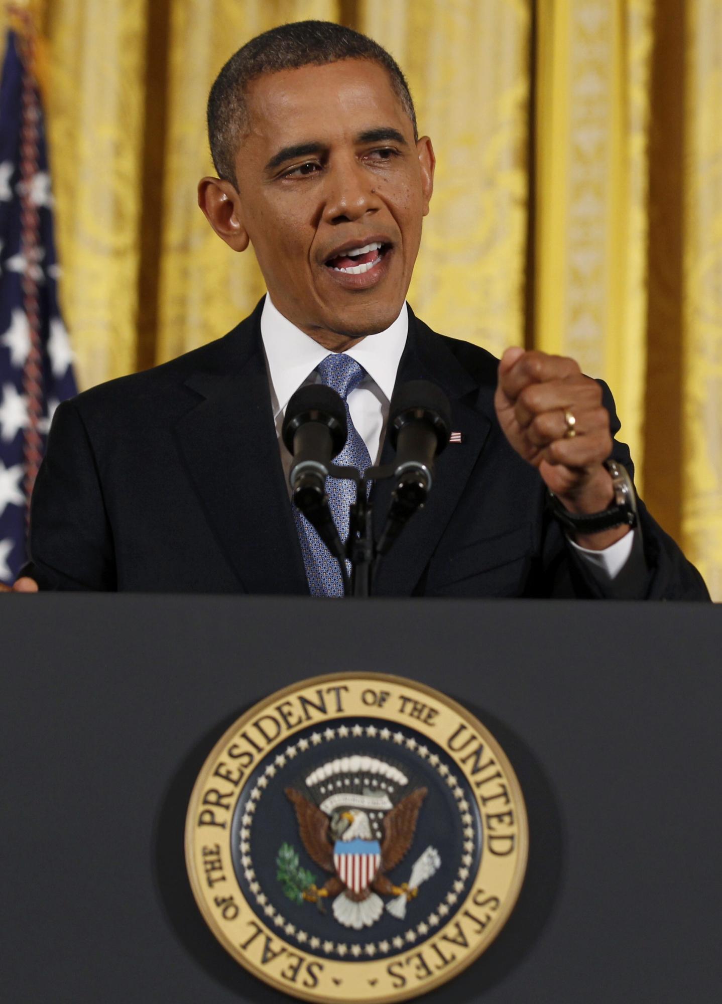 奧巴馬連任后首個記者會 為賴斯辯護(hù)拒評愛將性丑聞