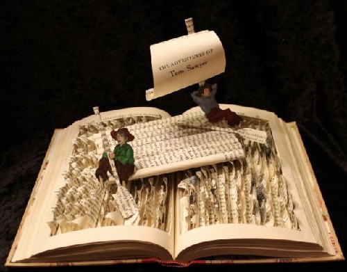 哈利•波特、湯姆•索亞從書里冒出來！絕美紙雕讓主角“復活”