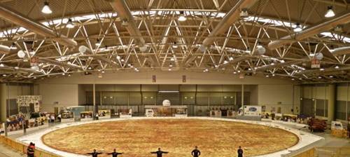 意大利廚師制作世界最大披薩 打破南非保持22年之久的紀錄