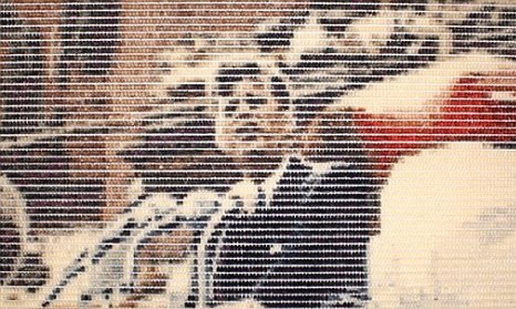 德藝術家用小熊糖作畫 夢露、蒙娜麗莎躍然“糖”上