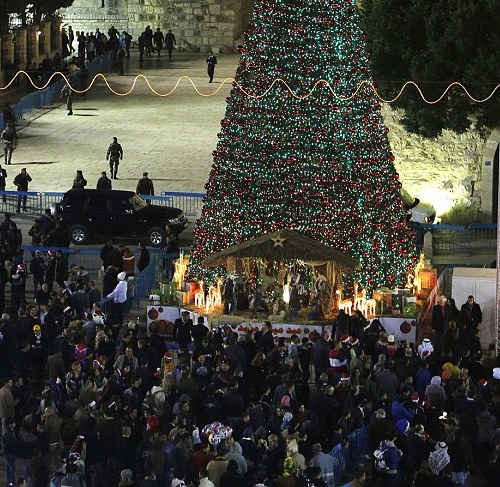 數千名基督徒伯利恒歡度圣誕 巴勒斯坦人最開心