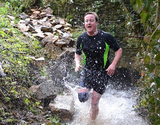 卡梅倫參加慈善越野賽 展示強健體魄受傷也不在乎