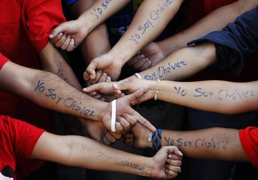 委內瑞拉群眾集會聲援查韋斯