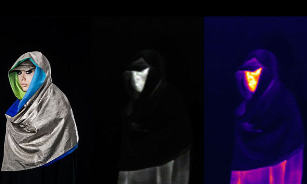 美國藝術家設計隱形衣 輕松躲過紅外攝像頭監控