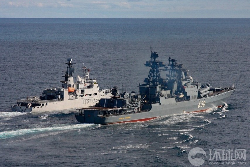 高清：實拍俄羅斯海軍各型艦艇大洋巡航