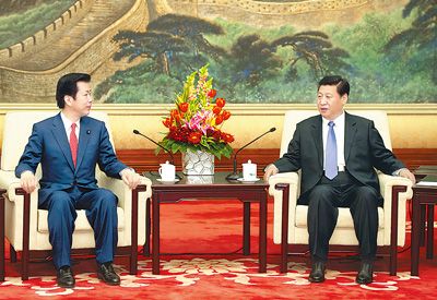 習近平會見日本公明黨黨首山口那津男