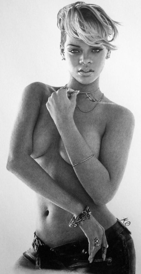 戴妃、蕾哈娜、碧昂斯 栩栩如生的明星鉛筆畫