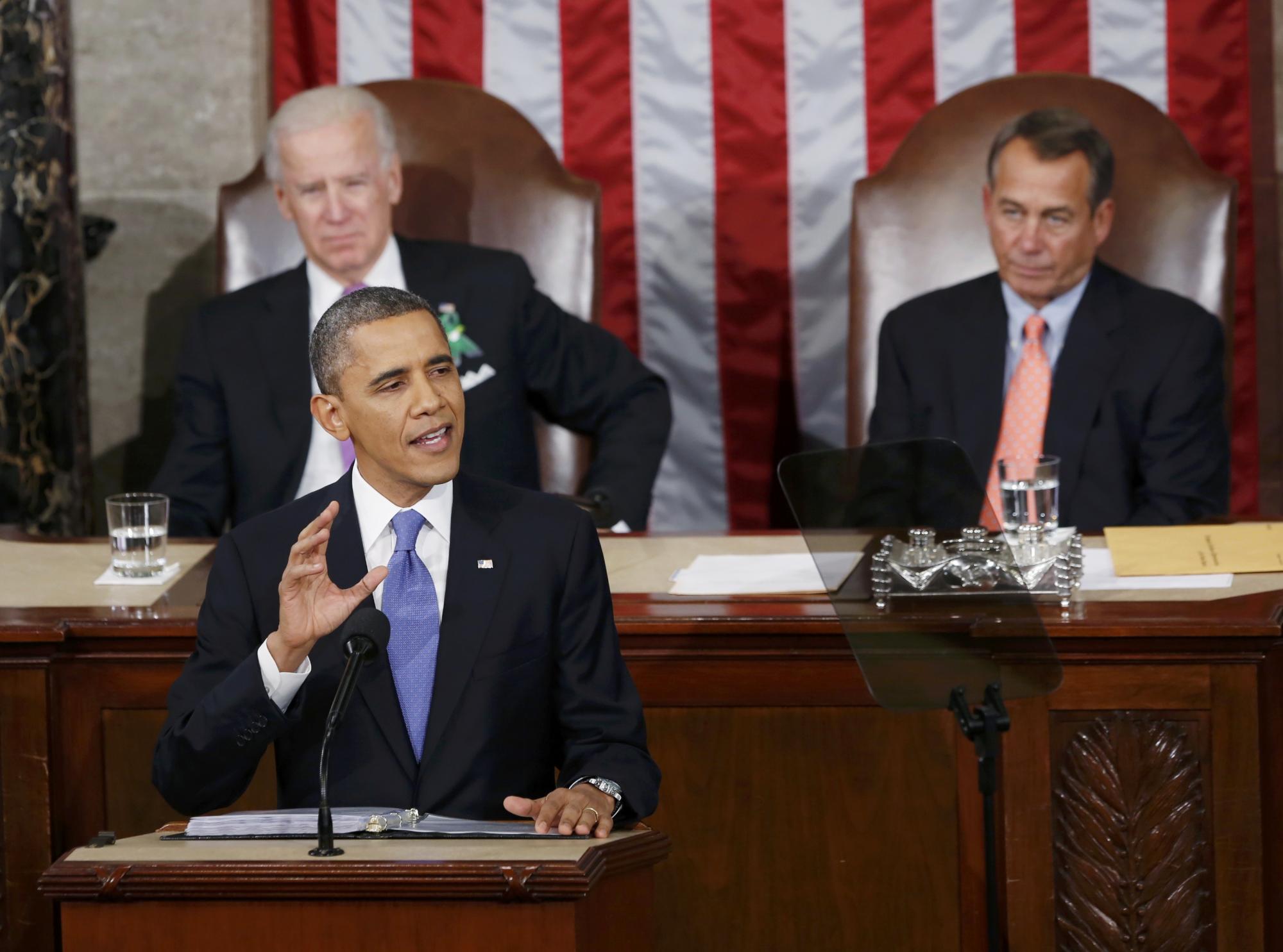 奧巴馬發表國情咨文 提節儉預算振興經濟計劃