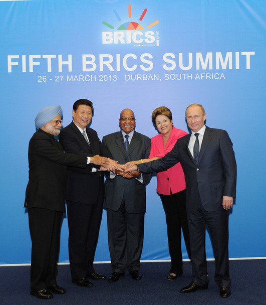 關于金磚國家領導人第五次會晤成果評價