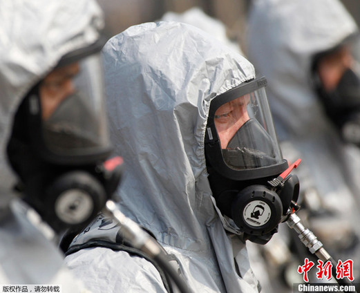 美陸軍第23化學大隊重駐韓國 進行裝備展示