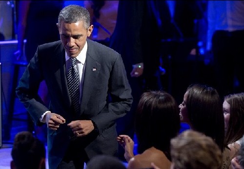 白宮音樂會見偶像 美國第一夫人尖叫難抑興奮之情