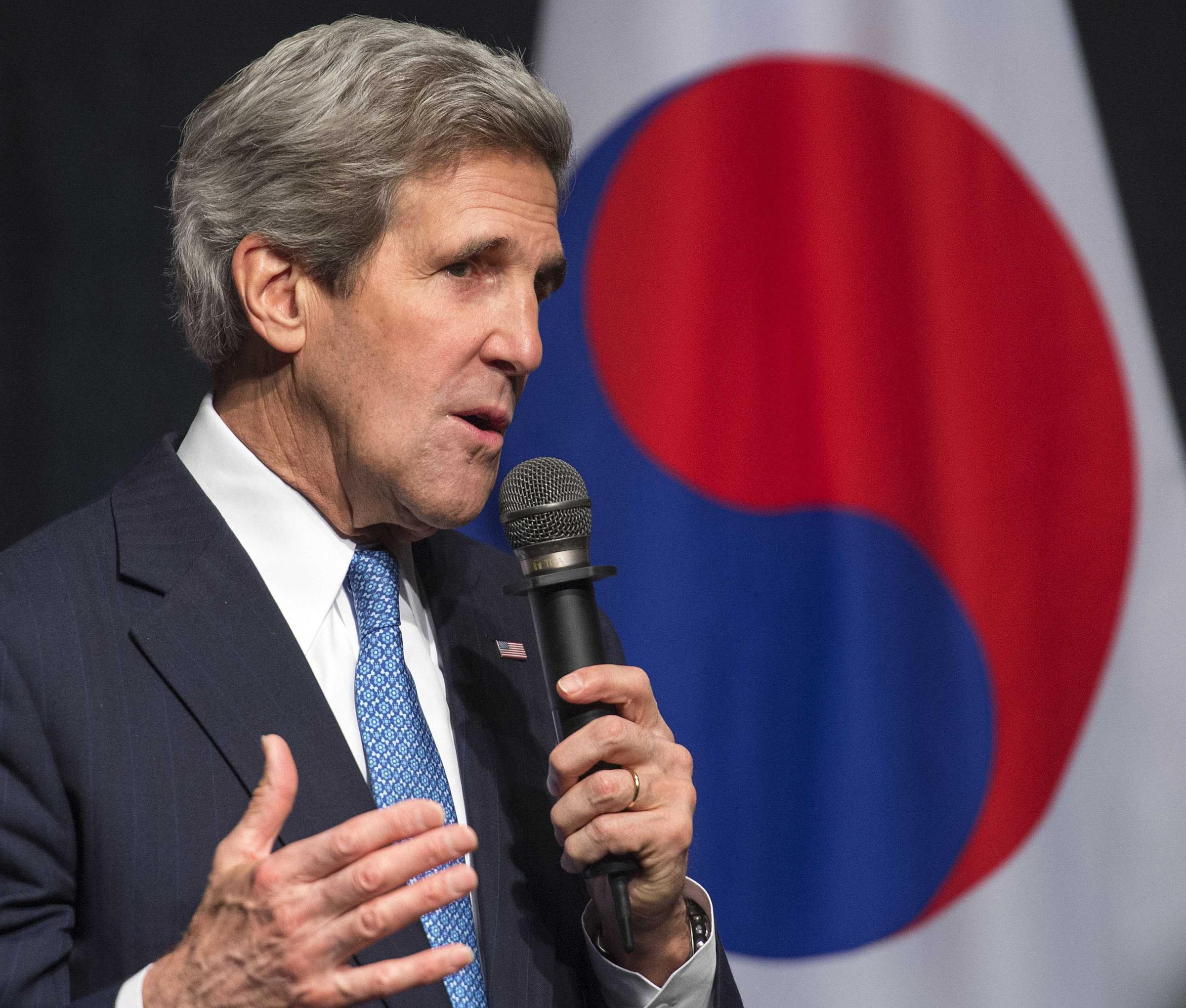 克里訪韓稱美愿與朝對話 美情報機構對朝束手無策