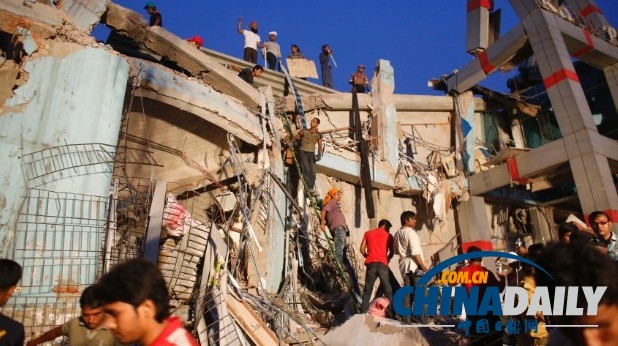 孟加拉商業大樓倒塌至少175人死亡