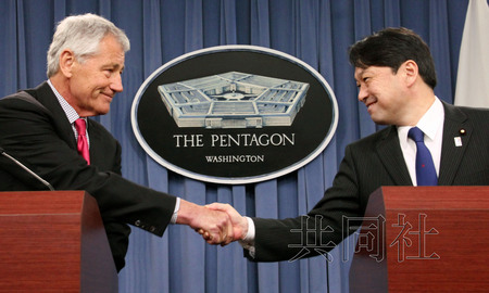 日美舉行防長會晤談及釣魚島 強調美對朝遏制力