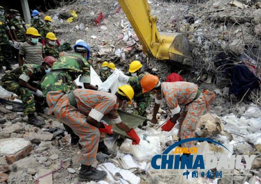 孟加拉國大樓倒塌事故遇難人數(shù)升至761人