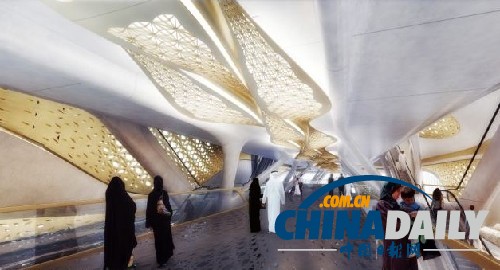 大理石通道鍍金墻 沙特計劃建造世界最豪華地鐵站