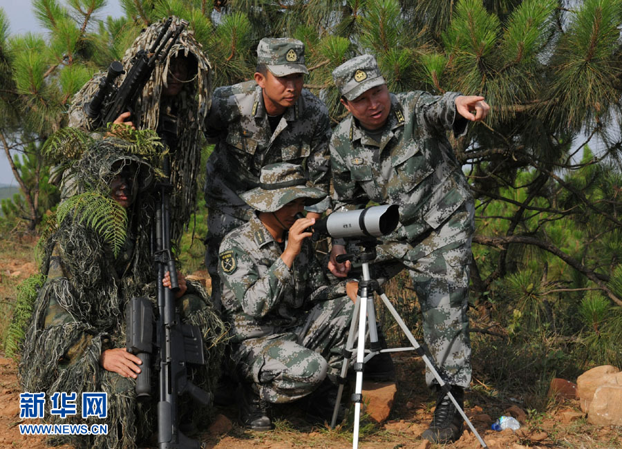 解放軍精英狙擊手集訓 演練山岳叢林地狙擊作戰