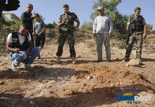 敘利亞16枚迫擊炮彈射入黎巴嫩境內