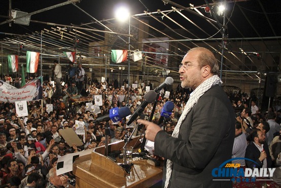 伊朗強(qiáng)硬保守派總統(tǒng)候選人舉行最后一場競選集會(huì)