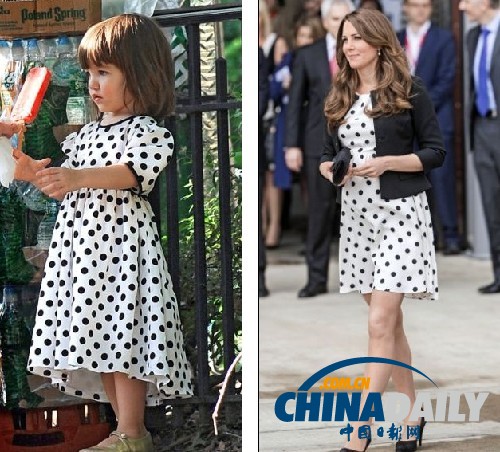 組圖：阿湯哥女兒成凱特王妃時(shí)尚向?qū)?著裝風(fēng)格驚似
