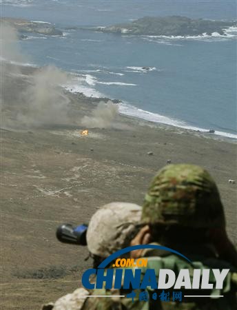 日自衛隊首次與美軍舉行實彈射擊訓練 加強離島防衛