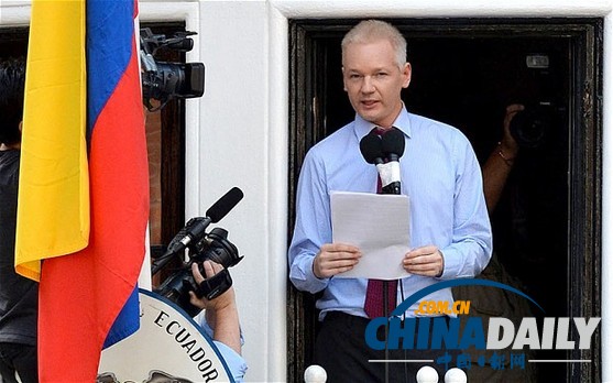 阿桑奇:美國監控項目機密文件泄露已無法制止